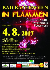 Plakat "Bad Bayersoien in Flammen 2017"